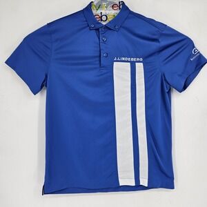 J Lindeberg Shirt Mens Extra Large Short Sleeve Golf Polo Casual Barton Creek